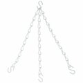 Homepage 18 in. Hanging Flower Pot Chain Plant Hardware Accessories N275-040, White HO418664